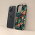 Custom Initials Tropical Pineapples & Flowers iPhone Case